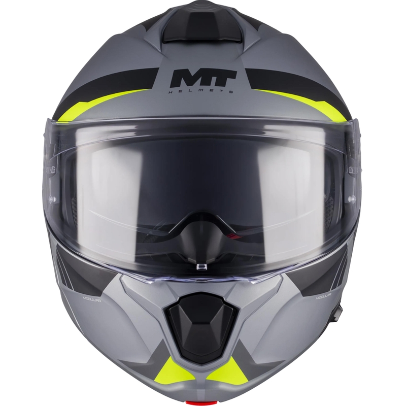 Preklopna motociklistička kaciga MT Genesis R SV Cheeky C3 crno-sivo-fluo žuta