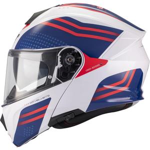 Preklopna motociklistička kaciga MT Genesis R SV Vibe A7 bijelo-plavo-crvena