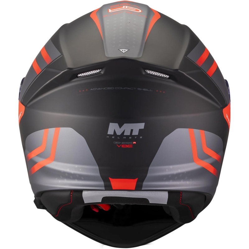 Preklopna motociklistička kaciga MT Genesis R SV Vibe B5 mat crno-sivo-crvena