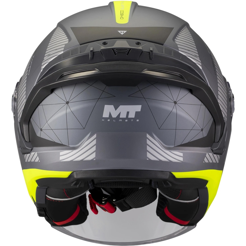 Otvorena motociklistička kaciga MT Cosmo SV Zafiro C3 mat crno-sivo-fluo žuta