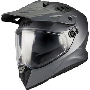 Enduro motociklistička kaciga MT Track SV Pure A2 mat siva