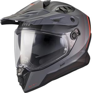 Enduro motociklistička kaciga MT Track SV Nomad B25 mat crno-sivo-crvena
