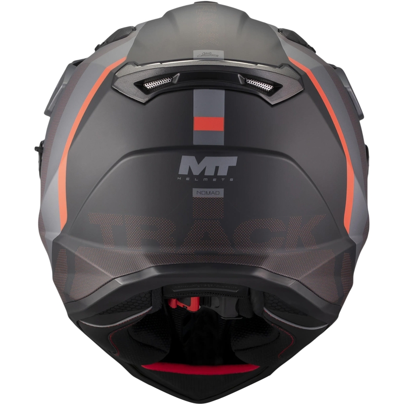 Enduro motociklistička kaciga MT Track SV Nomad B25 mat crno-sivo-crvena
