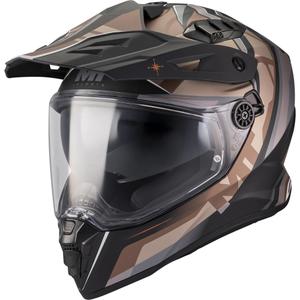 Enduro motociklistička kaciga MT Track SV Questor B9 mat crno-smeđa