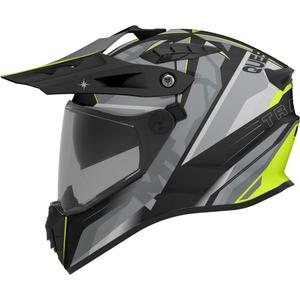 Enduro motociklistička kaciga MT Track SV Questor C23 mat sivo-crno-fluo žuta