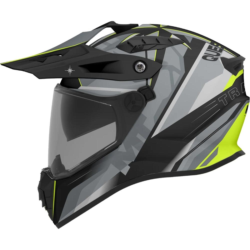 Enduro motociklistička kaciga MT Track SV Questor C23 mat sivo-crno-fluo žuta