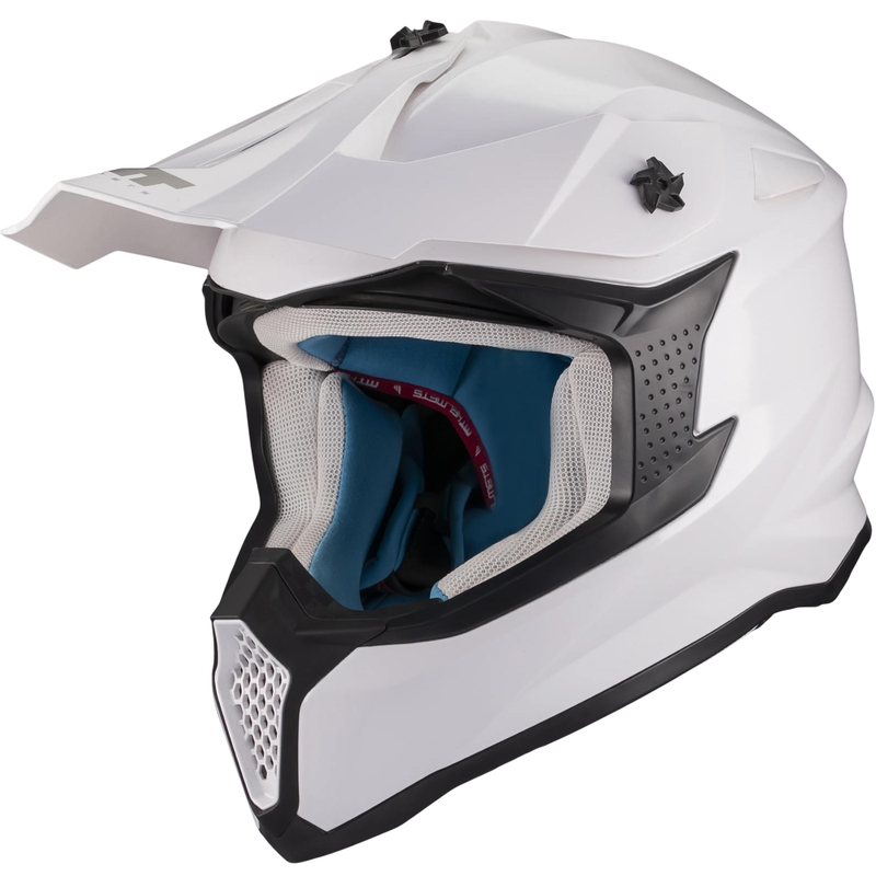 Motokros kaciga MT Falcon S Pure A0 bijela