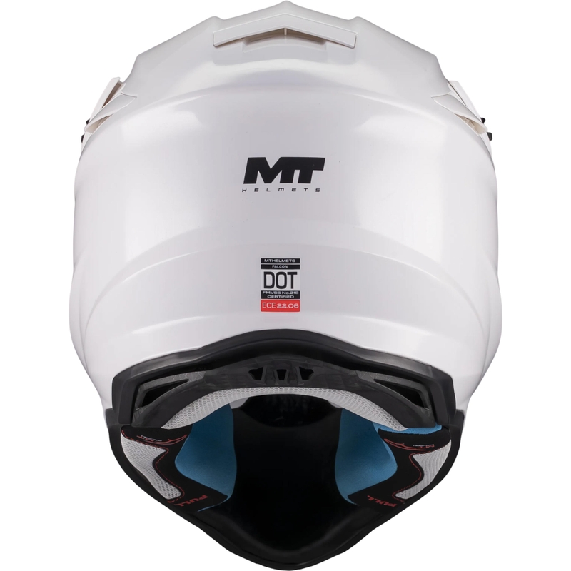 Motokros kaciga MT Falcon S Pure A0 bijela