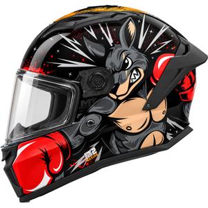 Dječja integralna motociklistička kaciga MT Stinger 2 Boxing B2 crne boje