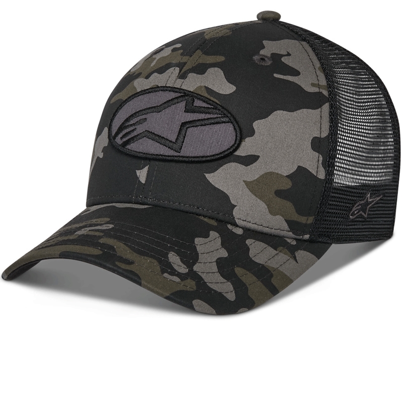 Alpinestars Oblique Camo Trucker kapa crno-kamuflažna-crna