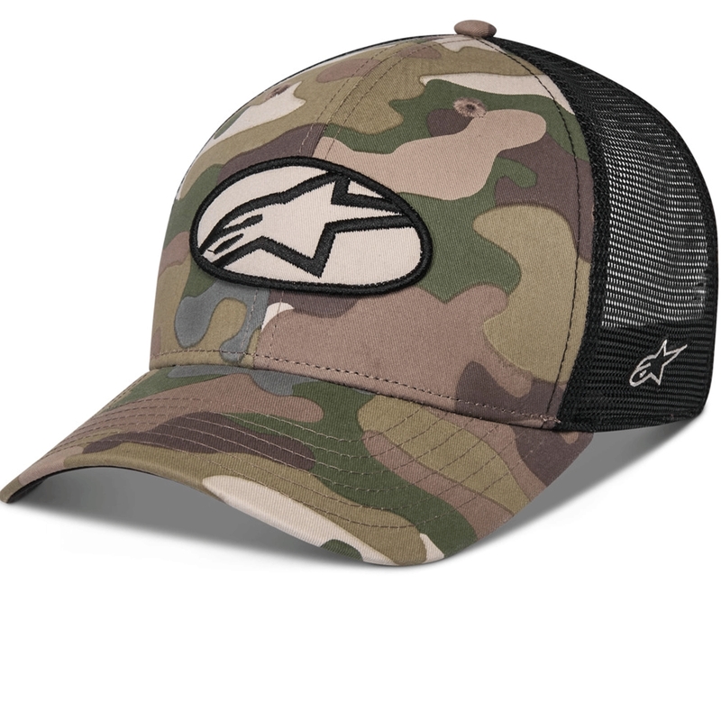Alpinestars Oblique Camo Trucker kapa zeleno-kamuflažno-crna