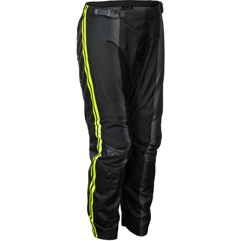 Dječje motokros hlače FLY Racing F-16 Raze crno-fluo žute