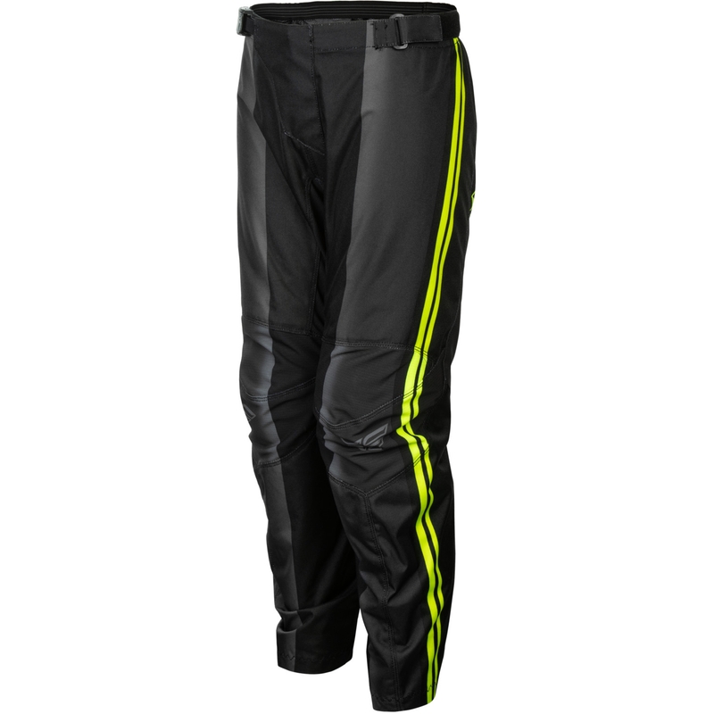 Dječje motokros hlače FLY Racing F-16 Raze crno-fluo žute