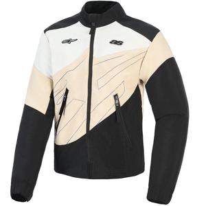 Ženska motociklistička jakna Alpinestars Stella Moshell crno-pješčano-bijelo-roza