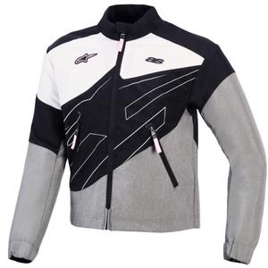 Ženska motociklistička jakna Alpinestars Stella Moshell crno-sivo-bijelo-roza