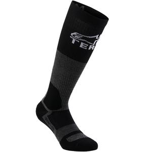 Alpinestars AT 8 Merino čarape sivo-crne
