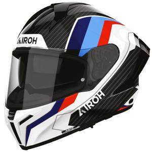 Airoh Matryx Carbon Rank kaciga za motocikle s punim licem, crno-bijelo-plava