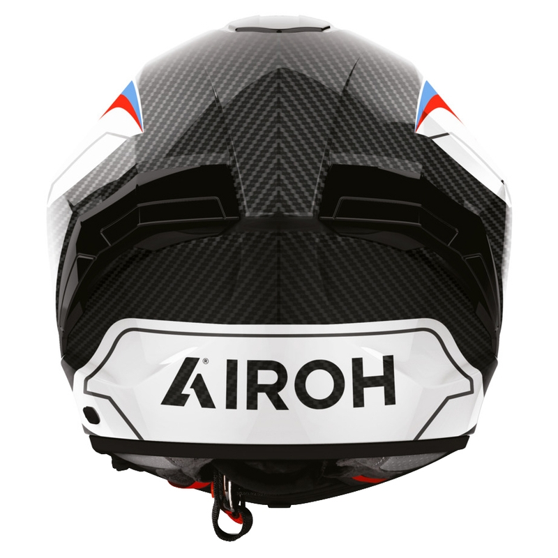 Airoh Matryx Carbon Rank kaciga za motocikle s punim licem, crno-bijelo-plava