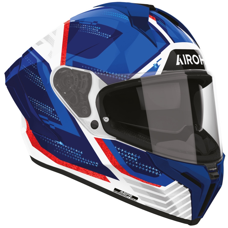 Airoh Matryx Starburst integralna motociklistička kaciga plavo-crvena