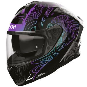 Airoh Spark 2 Silk kaciga za motocikle s punim licem, crno-ljubičasta