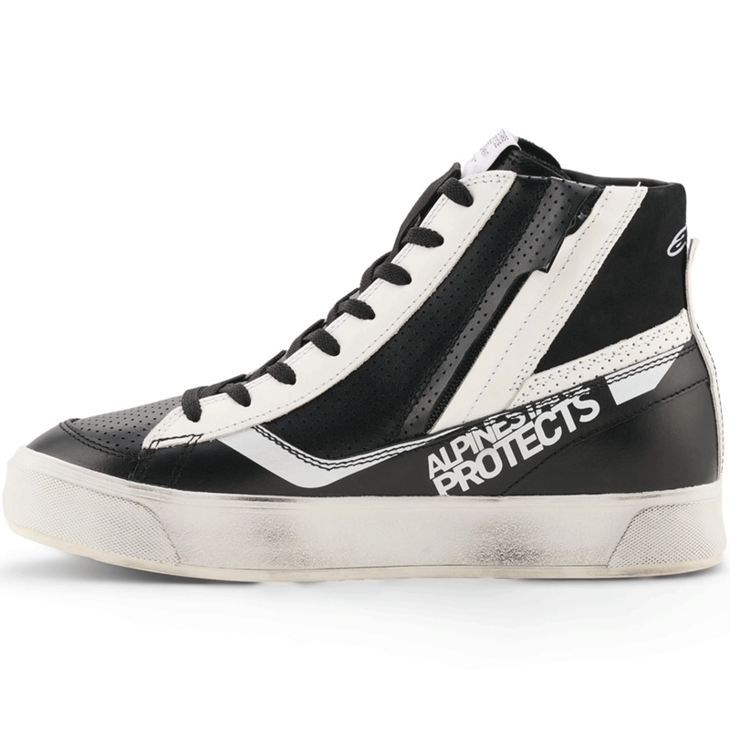 Ženske motociklističke čizme Alpinestars Stella Stated Flair crno-bijele