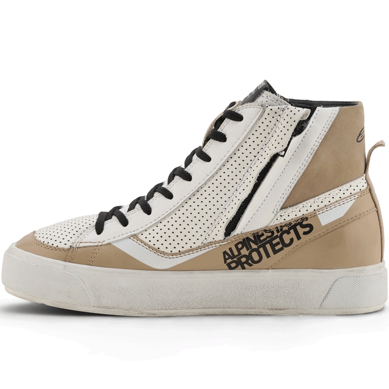 Ženske motociklističke čizme Alpinestars Stella Stated Flair sivo-bijele