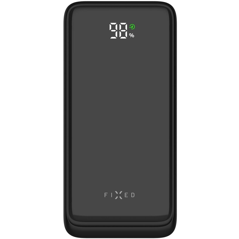 Power bank FIXED Zen2 20 20.000 mAh PD 20 W s LCD zaslonom crne boje