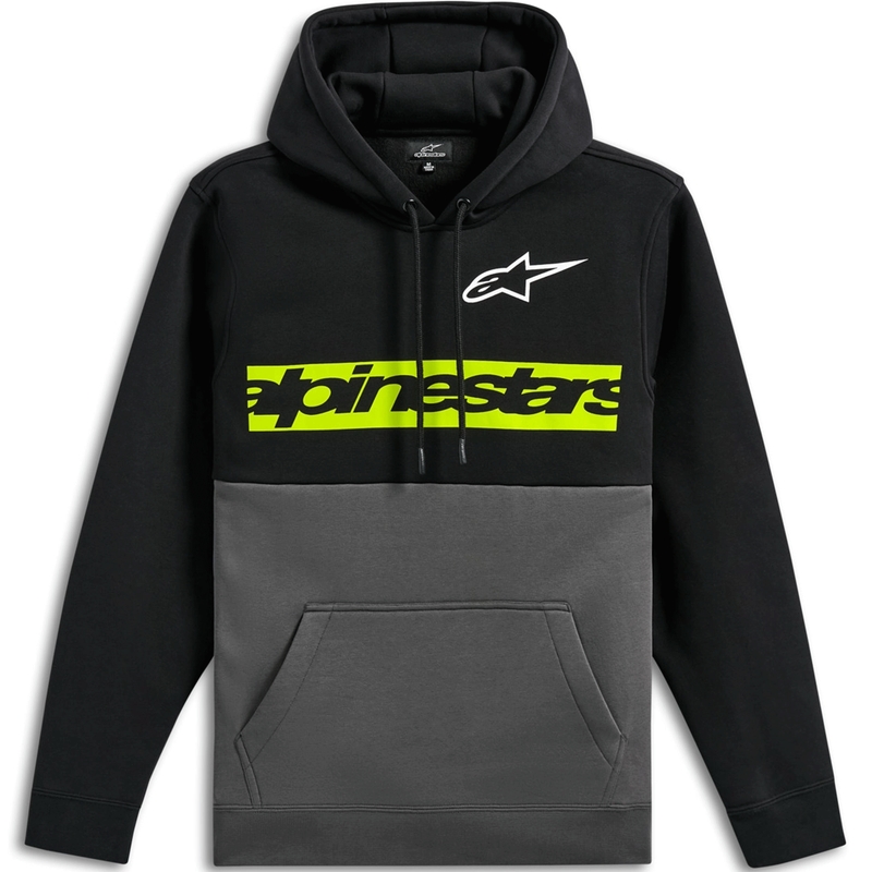 Alpinestars Parallel majica s kapuljačom crno-siva