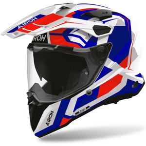 Enduro motociklistička kaciga Airoh Commander 2 Polar plavo-crvena