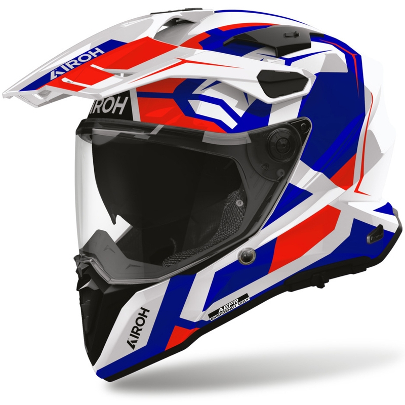 Enduro motociklistička kaciga Airoh Commander 2 Polar plavo-crvena