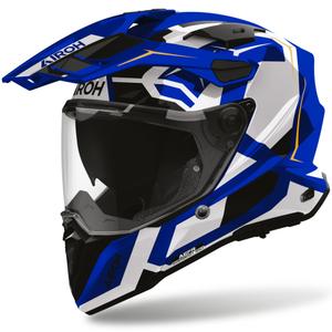 Enduro motociklistička kaciga Airoh Commander 2, polarno plava