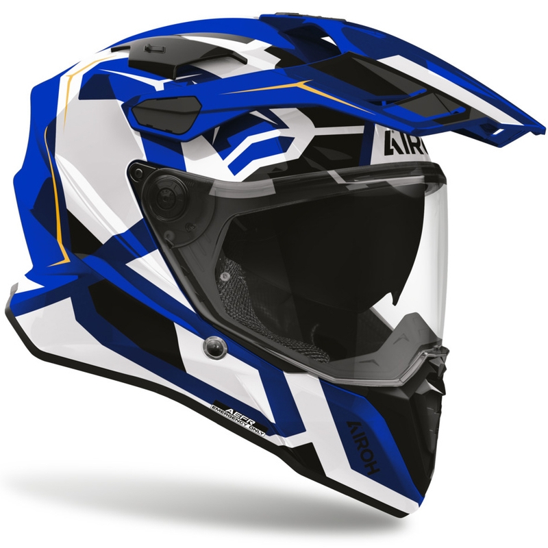 Enduro motociklistička kaciga Airoh Commander 2, polarno plava