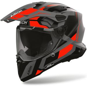 Enduro motociklistička kaciga Airoh Commander 2 Polar mat fluo crvena