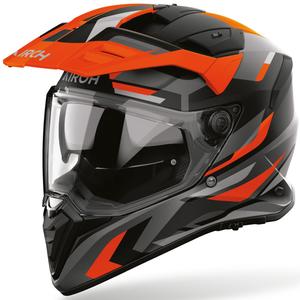 Enduro motociklistička kaciga Airoh BADX-X Glitch mat narančasta