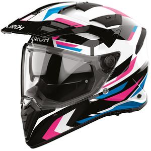 Enduro motociklistička kaciga Airoh BADX-X Glitch roza