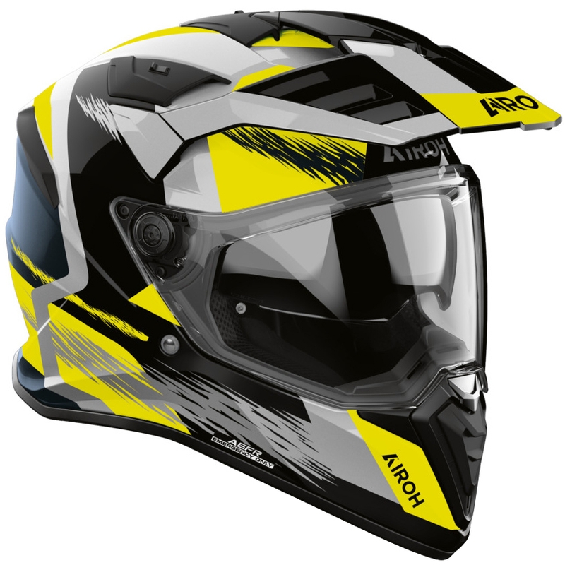 Enduro motociklistička kaciga Airoh BADX-X Airspeed žuta