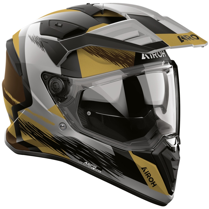 Enduro motociklistička kaciga Airoh BADX-X Airspeed mat pijesak