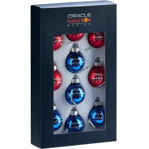 Red Bull Christmas Bauble set božićnih ukrasa od 10 komada tamnoplavo-crvenih