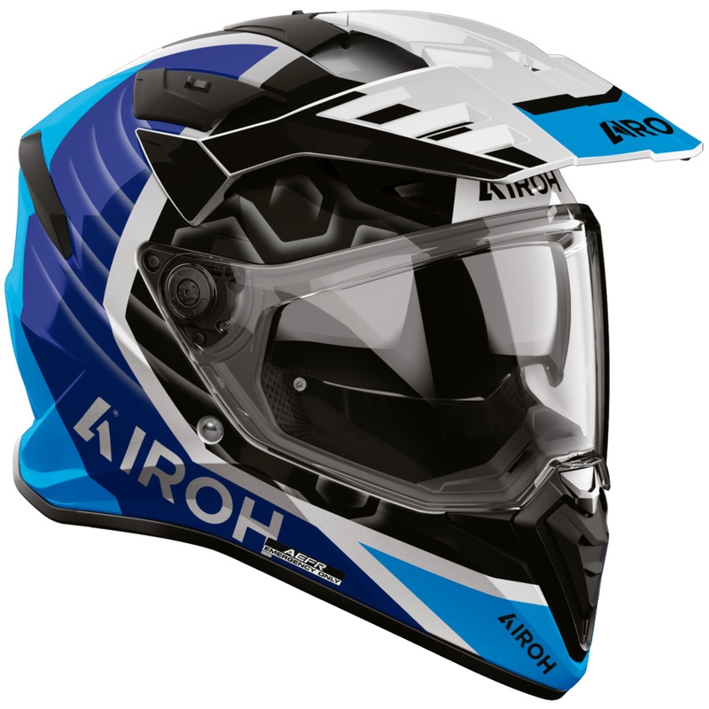 Enduro motociklistička kaciga Airoh BADX-X Cube plava