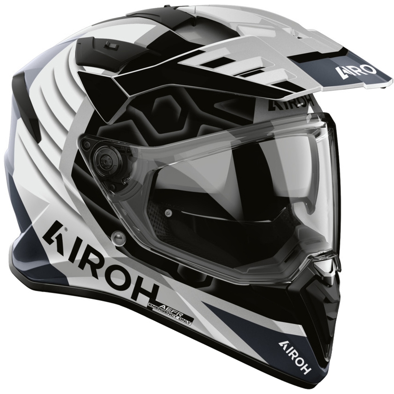 Enduro motociklistička kaciga Airoh BADX-X Cube siva