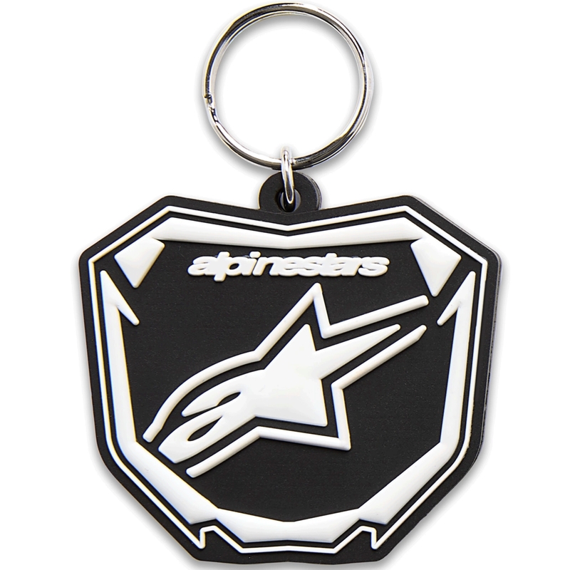 Alpinestars privjesak za ključeve s pločicom crno-bijeli