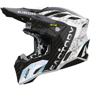 Kaciga za motokros Airoh Aviator Factory Bitmap Carbon, siva