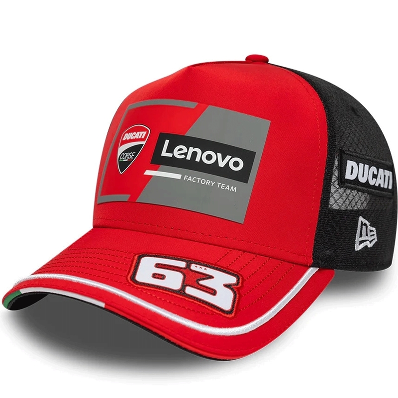 Kapa Ducati New Era Lenovo Bagnaia 63 crno-crvena