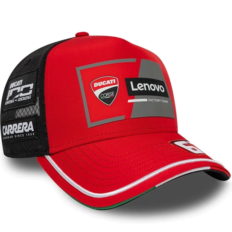 Kapa Ducati New Era Lenovo Bagnaia 63 crno-crvena