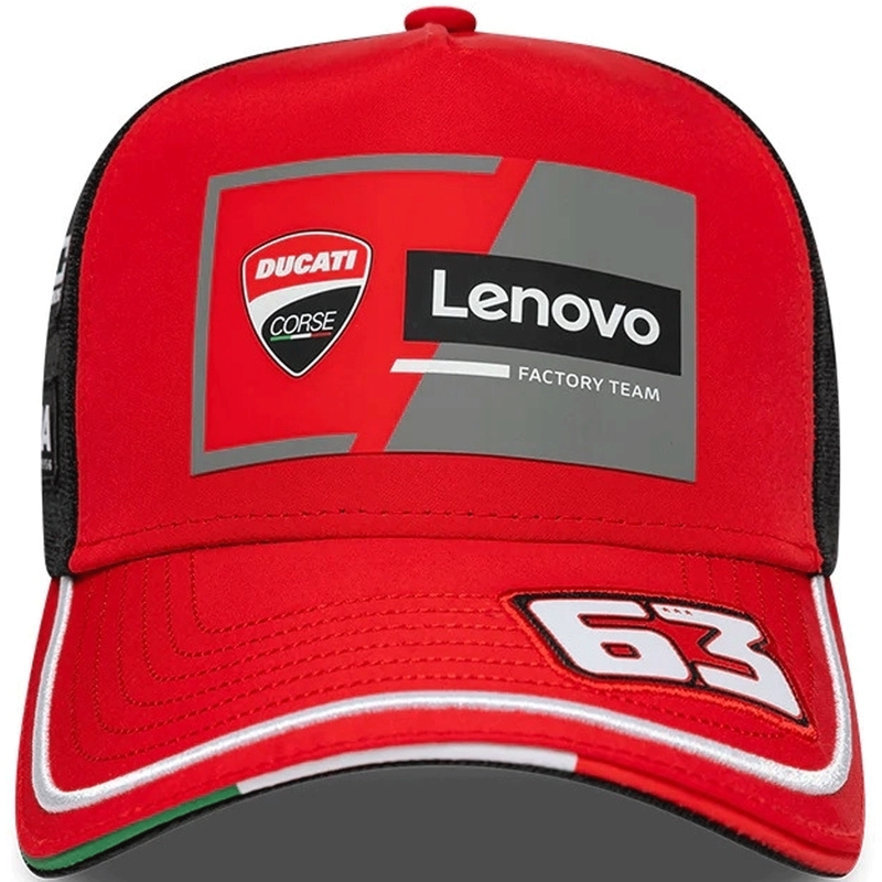 Kapa Ducati New Era Lenovo Bagnaia 63 crno-crvena