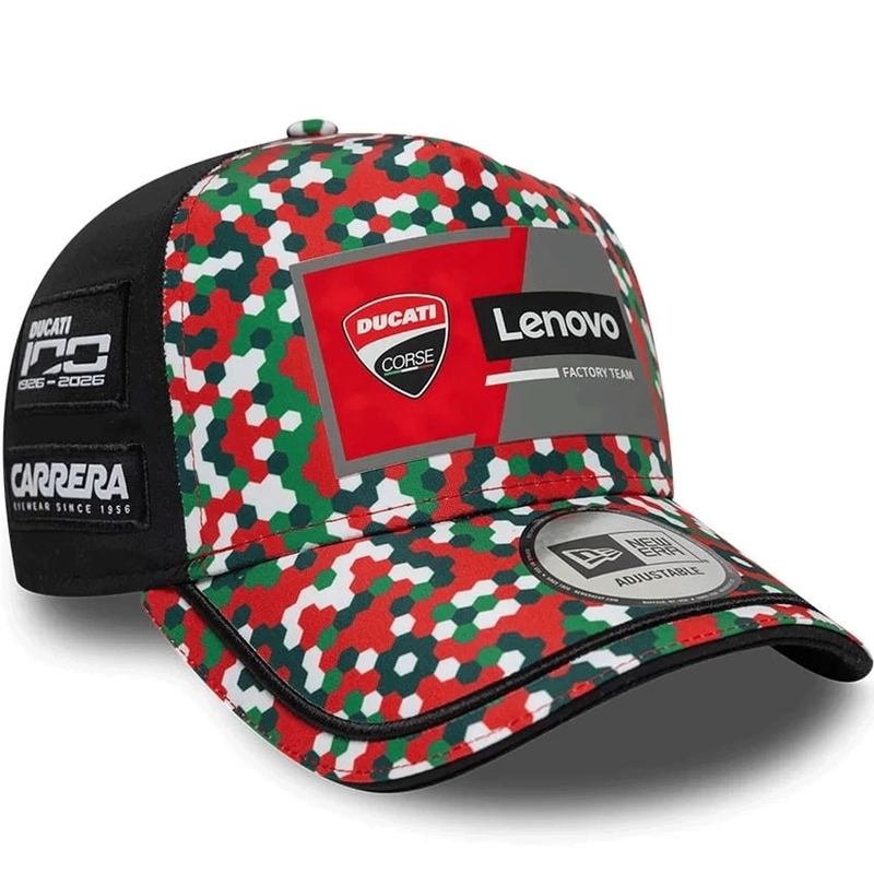 Ducati New Era Lenovo Mugello kapa crno-crvena-višebojna