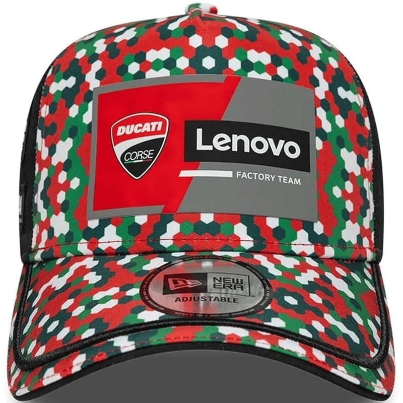 Ducati New Era Lenovo Mugello kapa crno-crvena-višebojna
