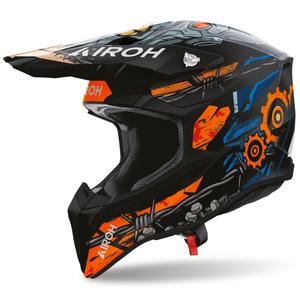 Airoh Wraaap Gear motocross kaciga mat crno-narančasta