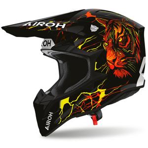 Airoh Wraaap Tyger kaciga za motokros crno-crveno-žuta