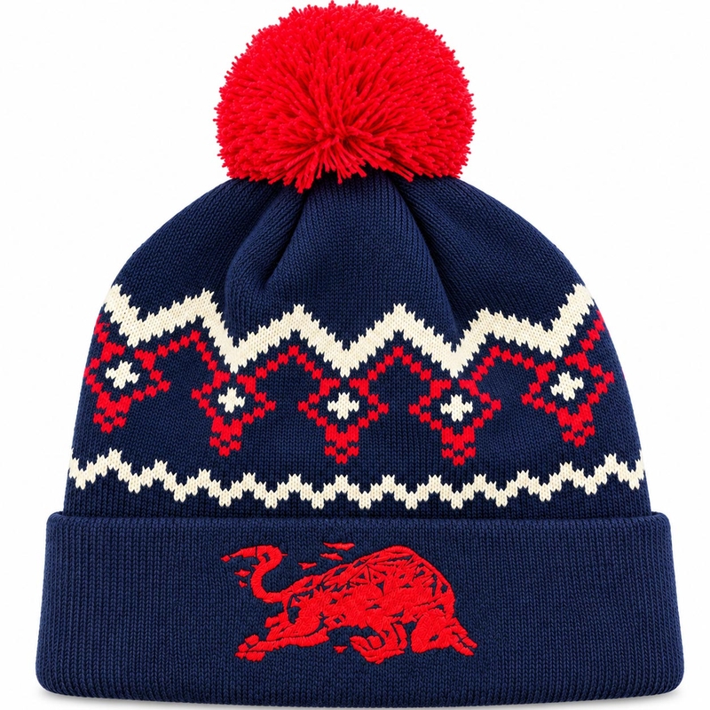 Red Bull Winter Beanie tamnoplavo-crvena